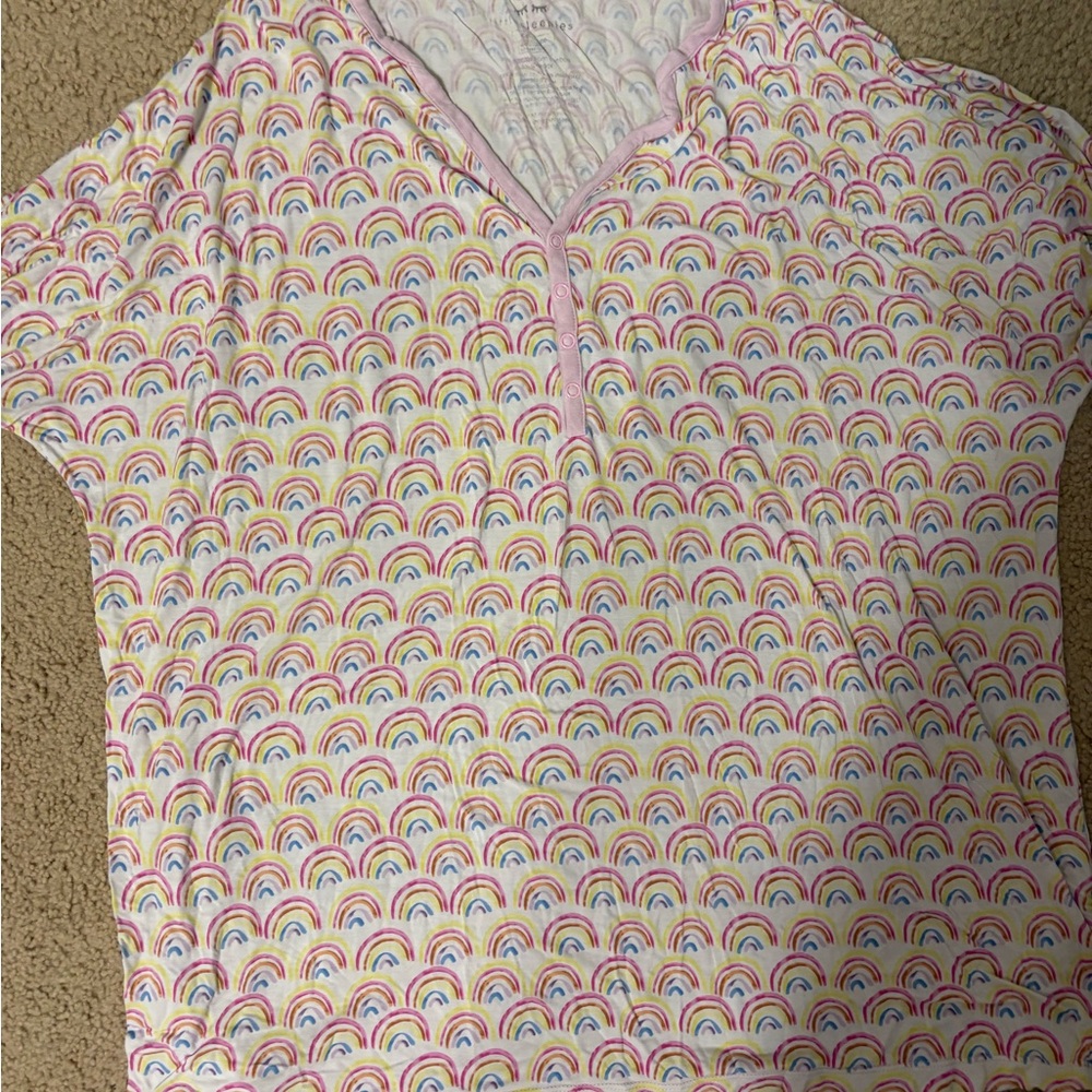 Colorful Rainbow women’s shirt. Little sleepies